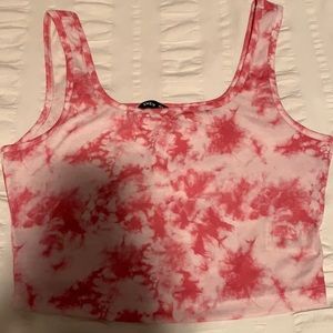 2 shein tie dye crop tops